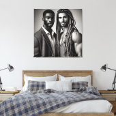 Dichotomie onthuld canvas afdruk (Insitu (Slaapkamer))