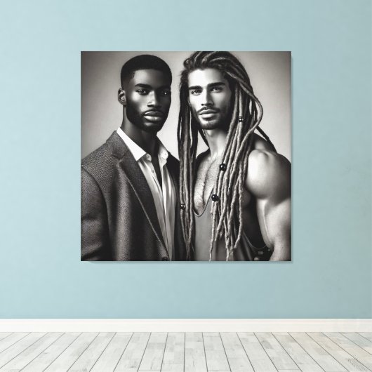 Dichotomie onthuld canvas afdruk (Insitu (Houten vloer))