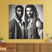 Dichotomie onthuld canvas afdruk (Insitu (Woonkamer))