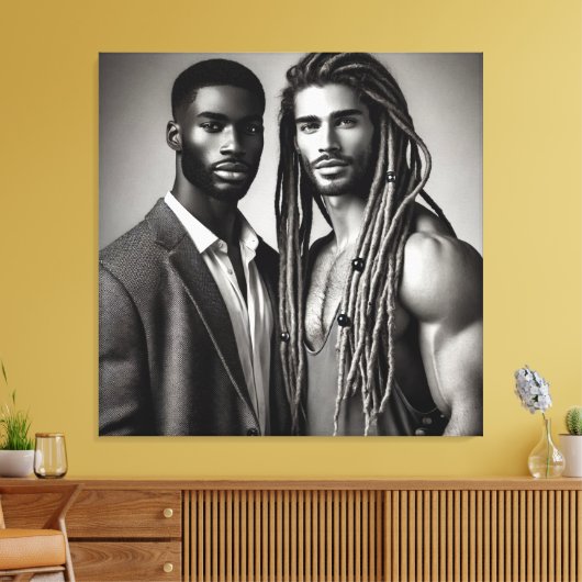 Dichotomie onthuld canvas afdruk (Insitu (Woonkamer))