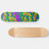 dichroïsch psychedelisch gesmolten glas skateboard (Horizontaal)