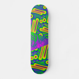 dichroïsch psychedelisch gesmolten glas skateboard