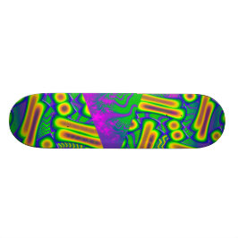 dichroïsch psychedelisch gesmolten glas skateboard