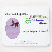 Dichroomglas en geen "Surrender Mousepad" Muismat (Voorkant)