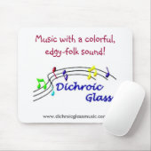 Dichroomglas Mousepad Muismat (Met muis)