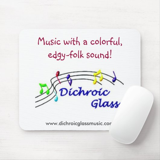 Dichroomglas Mousepad Muismat (Met muis)