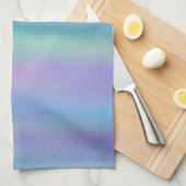 Dichroomkleurige regenboogkleuren theedoek (Quarter Fold)