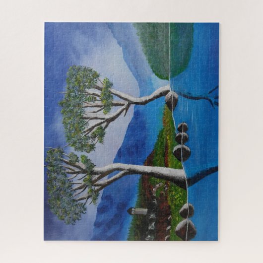 Dicht bij de DMZ Korea River Lookout Tower Legpuzzel (Verticaal)