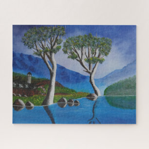 Dicht bij de DMZ Korea River Lookout Tower Legpuzzel