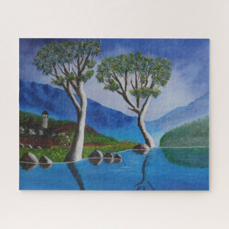 Dicht bij de DMZ Korea River Lookout Tower Legpuzzel