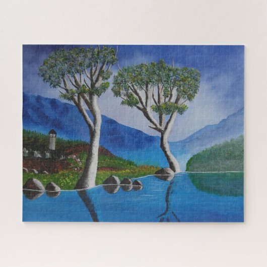 Dicht bij de DMZ Korea River Lookout Tower Legpuzzel (Horizontaal)