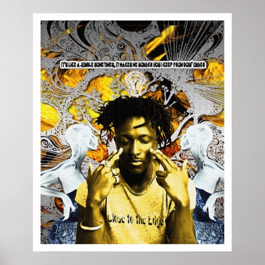 Dicht bij de rand poster (Voorkant)