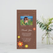 Dicht bij het hart bedankkaart (Staand voorkant)