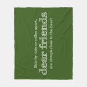 Dicht bij het hart fleece deken (Voorkant)