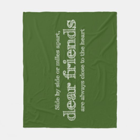 Dicht bij het hart fleece deken (Voorkant)