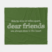 Dicht bij het hart fleece deken (Voorkant (Horizontaal))