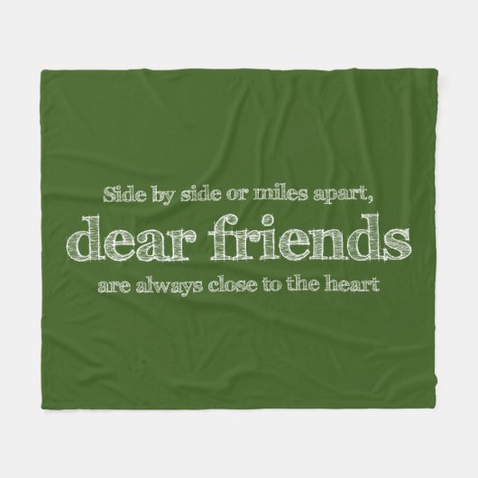 Dicht bij het hart fleece deken (Voorkant (Horizontaal))
