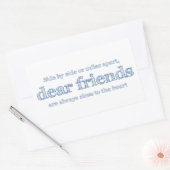 Dicht bij het hart rechthoekige sticker (Envelop)