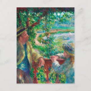 Dicht bij het meer door Renoir Impressionist Paint Briefkaart