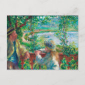 Dicht bij het meer door Renoir Impressionist Paint Briefkaart (Voorkant)