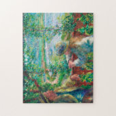 Dicht bij het meer door Renoir Impressionist Paint Legpuzzel (Verticaal)
