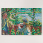 Dicht bij het meer door Renoir Impressionist Paint Legpuzzel (Horizontaal)