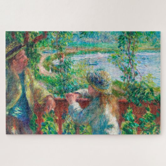 Dicht bij het meer door Renoir Impressionist Paint Legpuzzel (Horizontaal)