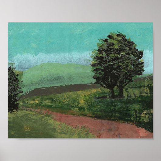 Dicht bij huis Landschap Poster (Voorkant)
