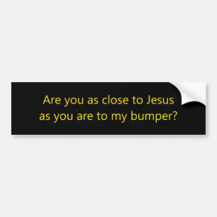 Dicht bij Jezus Bumper Bumpersticker