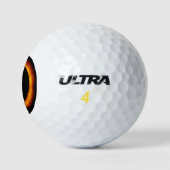 Dicht bij totale zonnecrisis golfballen (Logo)