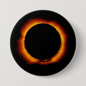 Dicht bij totale zonnecrisis ronde button 7,6 cm (Voorkant)