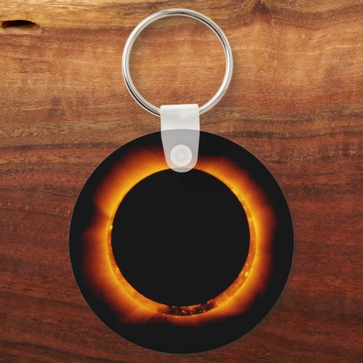 Dicht bij totale zonnecrisis sleutelhanger (Voorkant)