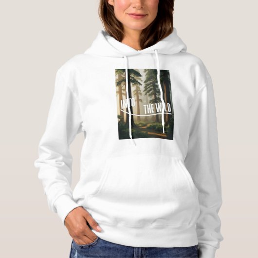 dicht dennenbos hoodie (Voorkant)