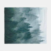 Dichtbevolkt landschap met bosbos in de  van de hi fleece deken (Voorkant (Horizontaal))