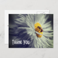 Dichtbij Bij op Bloem Dank Je Kaart