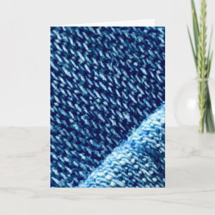 Dichtbij blauwe denim stof textuur kaart