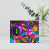 dichtbij Dachshund Feestdagenkaart (Staand voorkant)