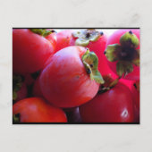 Dichtbij persimmonfruit briefkaart (Voorkant)