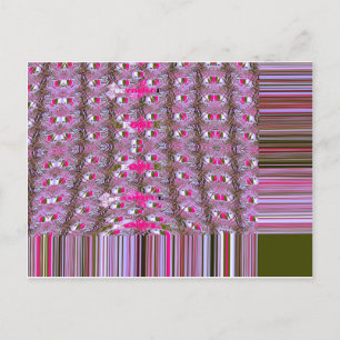Dichte en ingewikkelde abstracte patroon kunstprin briefkaart