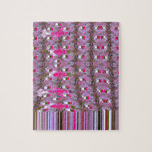 Dichte en Ingewikkelde Abstracte Patroon Kunstprin Legpuzzel
