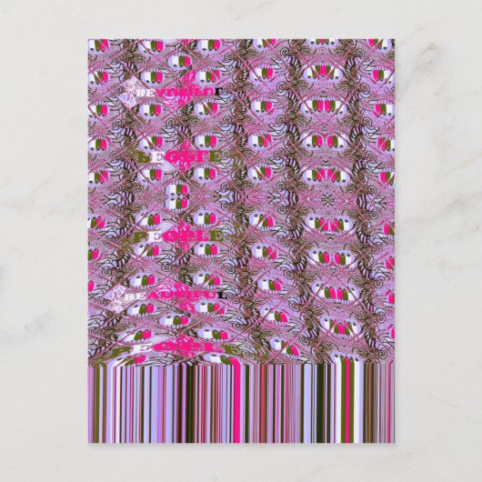 Dichte en ingewikkelde Abstracte patroonkunst afdr Briefkaart (Voorkant)