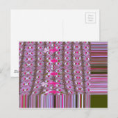 Dichte en ingewikkelde Abstracte patroonkunst afdr Briefkaart (Voorkant / Achterkant)