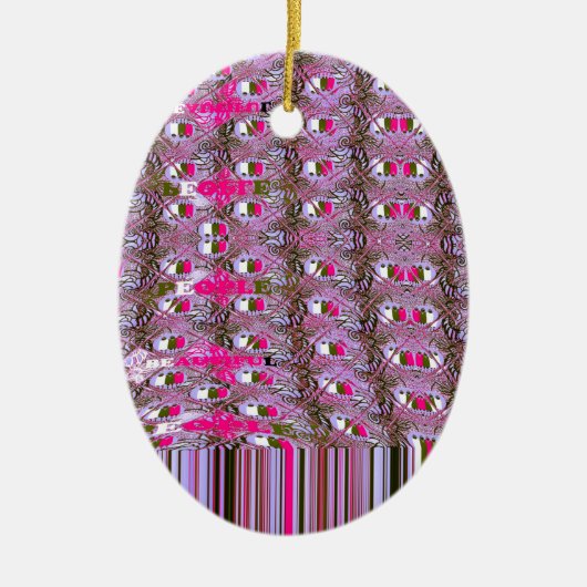 Dichte en ingewikkelde Abstracte patroonkunst afdr Keramisch Ornament (Voorkant)