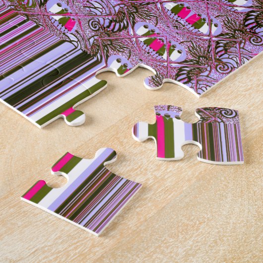 Dichte en ingewikkelde Abstracte patroonkunst afdr Legpuzzel (Zijkant)