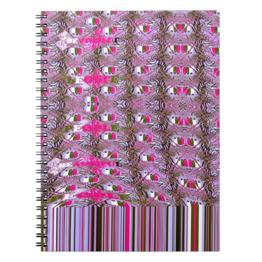 Dichte en ingewikkelde Abstracte patroonkunst afdr Notitieboek (Voorkant)