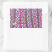 Dichte en ingewikkelde Abstracte patroonkunst afdr Rechthoekige Sticker (Tas)