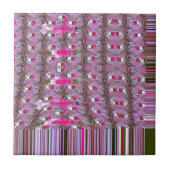 Dichte en ingewikkelde Abstracte patroonkunst afdr Tegeltje (Voorkant)