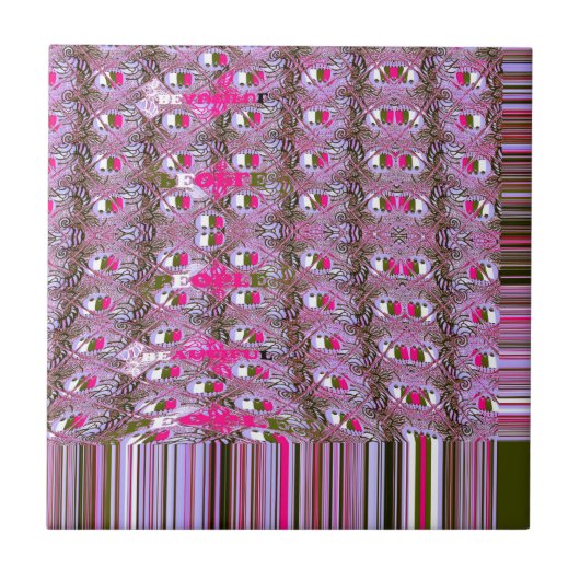 Dichte en ingewikkelde Abstracte patroonkunst afdr Tegeltje (Voorkant)