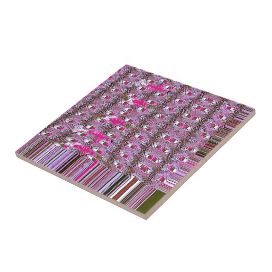 Dichte en ingewikkelde Abstracte patroonkunst afdr Tegeltje (Zijkant)