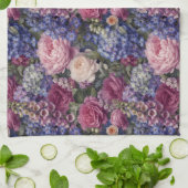 Dichte Engelse Tuin Bloemstuk Theedoek (Gevouwen)